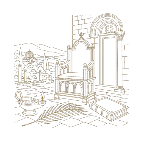 Orthros artwork for the life of Timothy of the Seventy
