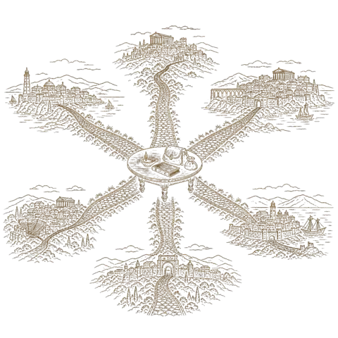 Orthros artwork for the life of Erastus, Olympas, Herodion and companions