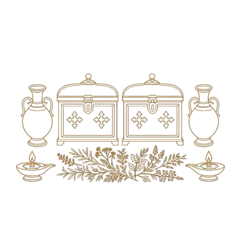 Orthros artwork for the life of Cosmas and Damian of Rome