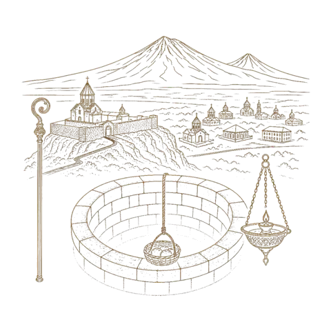 Orthros artwork for the life of St Gregory of Armenia