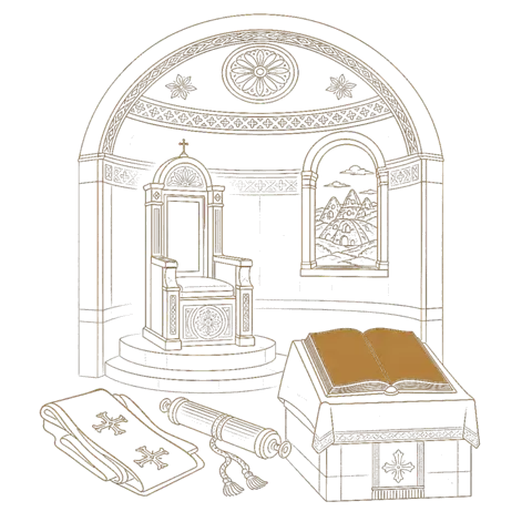 Orthros artwork for the life of St Firmilian of Caesarea