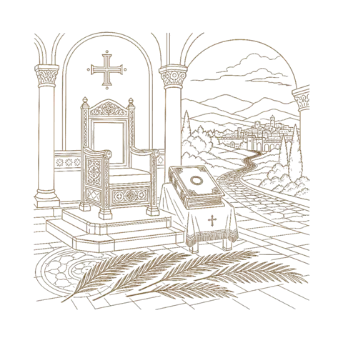 Orthros artwork for the life of St Philip of Heraklion