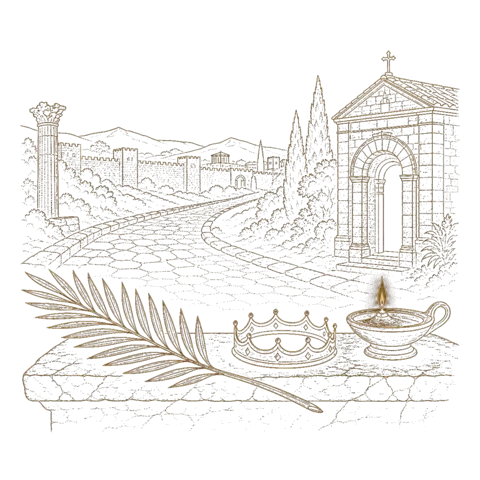 Orthros artwork for the life of St Anastasia the Roman