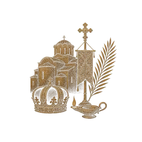 Orthros artwork for the life of St Lazar of Serbia