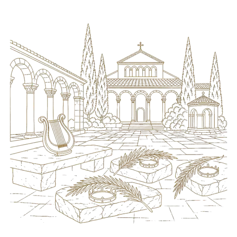 Orthros artwork for the life of Cecilia, Valerian, Tiburtius and Maximus