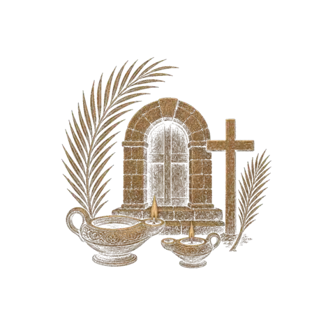 Orthros artwork for the life of Cyricus and Julitta