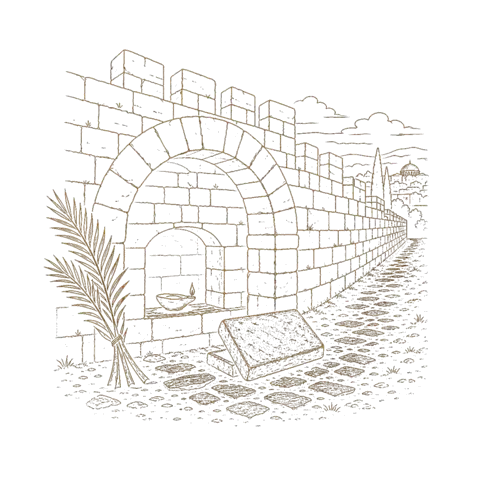Orthros artwork for the life of The Martyrs at the Gate of Eugenius