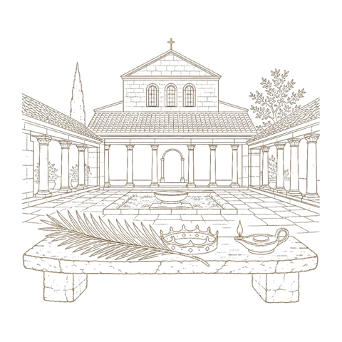 Orthros artwork for the life of St Agrippina of Rome