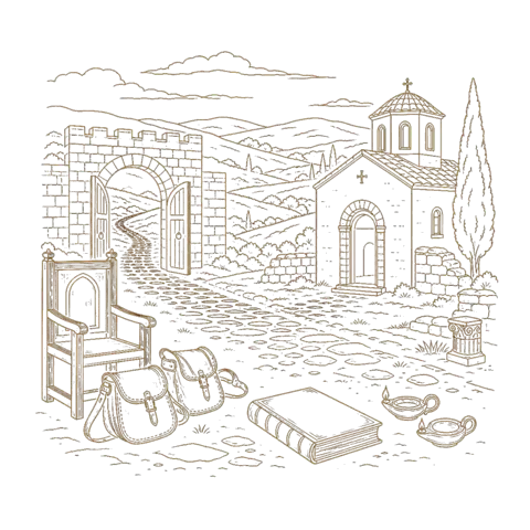 Orthros artwork for the life of Andronicus of the Seventy