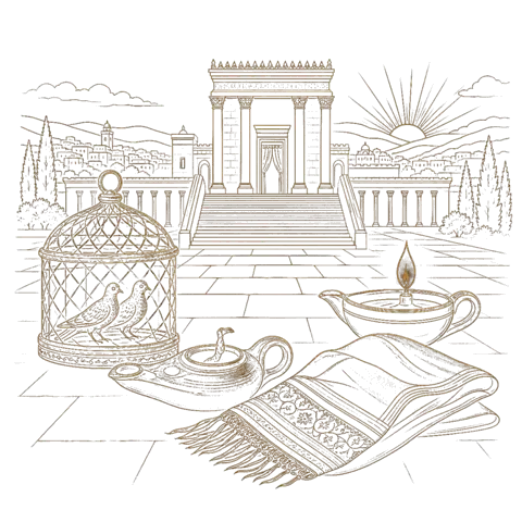 Orthros artwork for the life of St Anna the Prophetess
