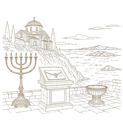 Orthros artwork for the life of St Antipas of Pergamum