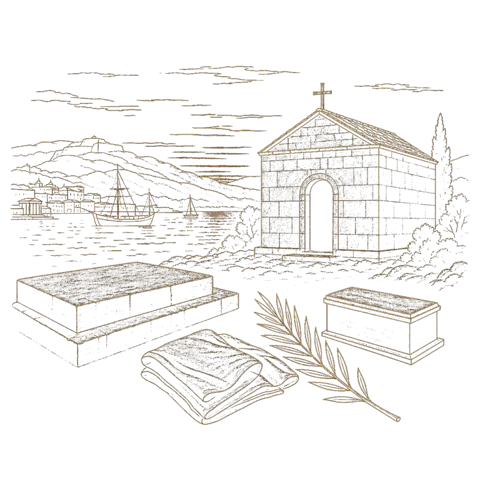 Orthros artwork for the life of St Athanasius of Attalia