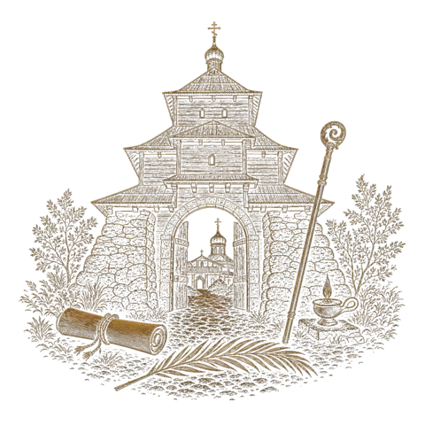 Orthros artwork for the life of St Athanasius of Brest-Litovsk