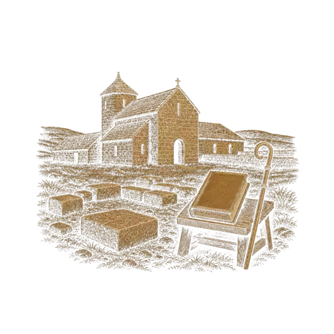 Orthros artwork for the life of St Cedd of Essex