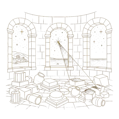 Orthros artwork for the life of St Christina of Tyre