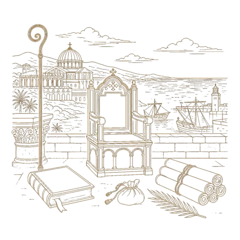 Orthros artwork for the life of St Cyprian of Carthage