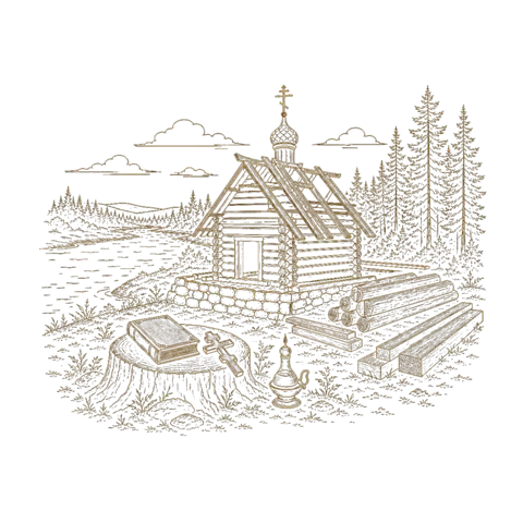 Orthros artwork for the life of St Cyprian of Ustiug