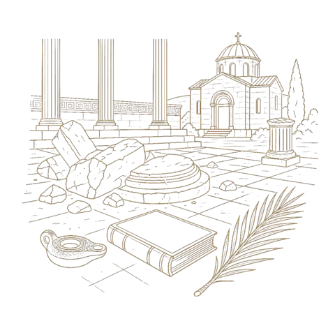 Orthros artwork for the life of St Glyceria