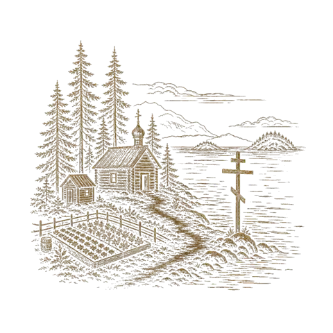 Orthros artwork for the life of St Herman of Alaska