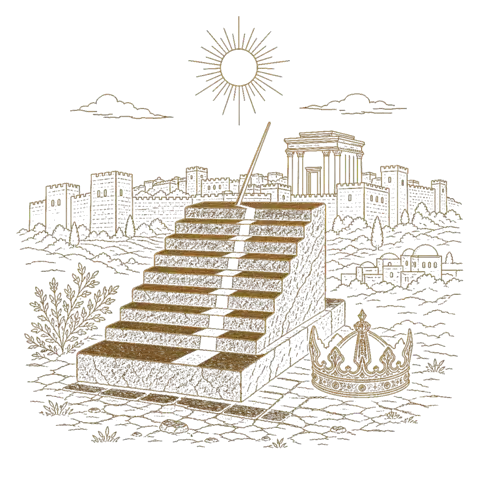 Orthros artwork for the life of St Hezekiah of Judah