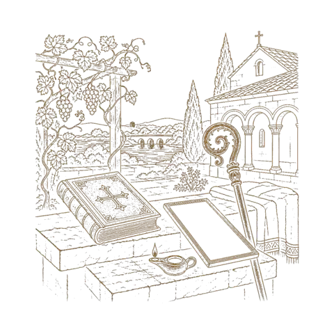 Orthros artwork for the life of St Hilary of Poitiers