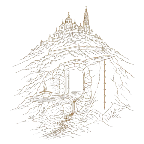 Orthros artwork for the life of St Job of Pochaev