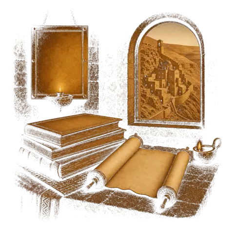 Orthros artwork for the life of St John of Damascus