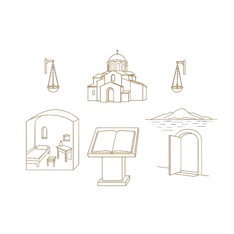 Orthros artwork for the life of St Joseph of Thessalonika