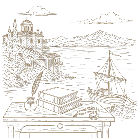 Orthros artwork for the life of St Kallistos I of Constantinople