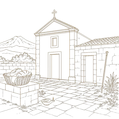 Orthros artwork for the life of St Leo of Catania