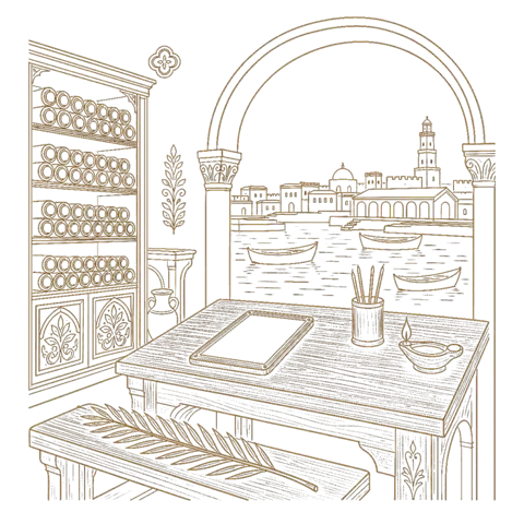 Orthros artwork for the life of St Leonides of Alexandria