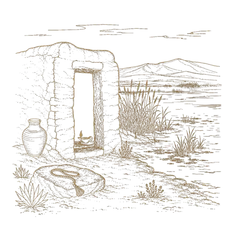 Orthros artwork for the life of St Lot of Egypt