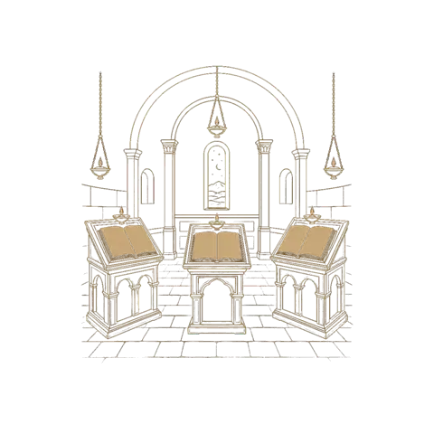 Orthros artwork for the life of St Marcellus of the Unsleeping Ones