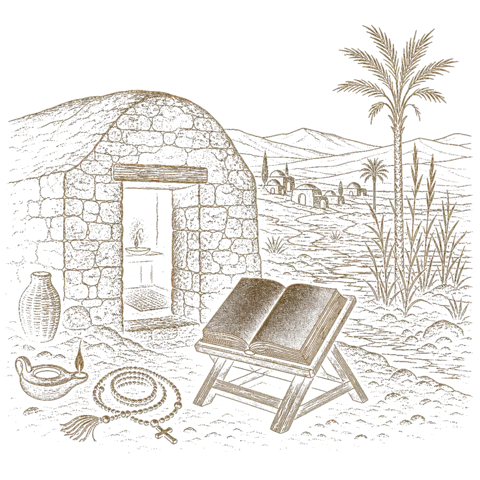Orthros artwork for the life of St Mark of Athens