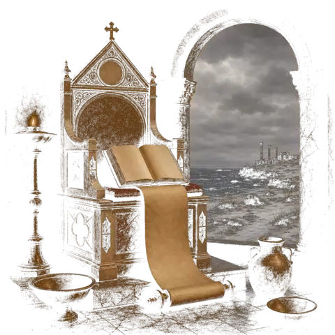 Orthros artwork for the life of St Martin the Confessor of Rome