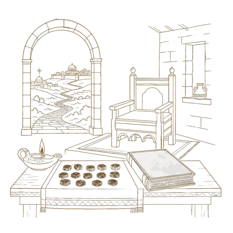 Orthros artwork for the life of St Matthias