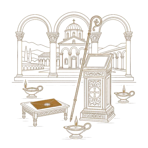 Orthros artwork for the life of St Meletius of Antioch