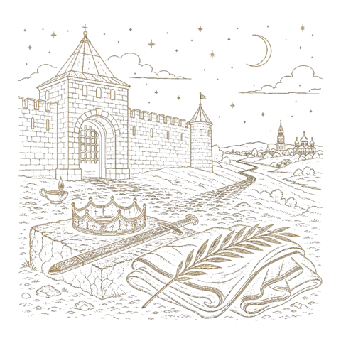 Orthros artwork for the life of St Michael of Tver