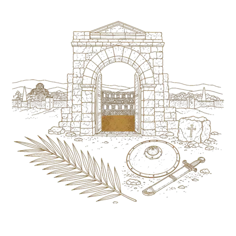 Orthros artwork for the life of St Nestor of Thessalonica