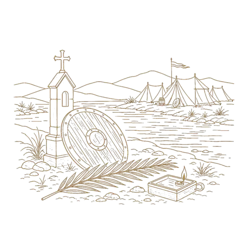 Orthros artwork for the life of St Nicetas the Goth