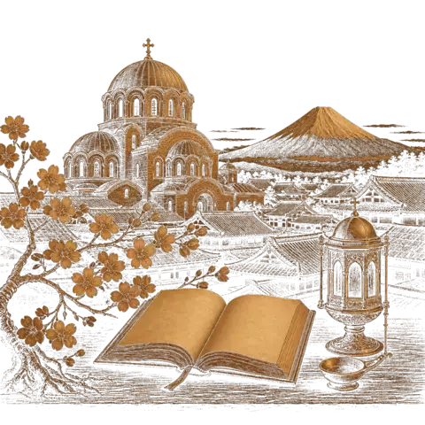 Orthros artwork for the life of St Nicholas of Japan