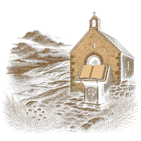 Orthros artwork for the life of St Ninian of Scotland