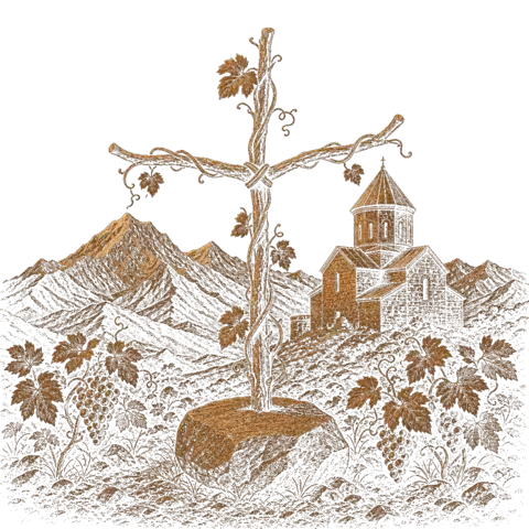 Orthros artwork for the life of St Nino of Georgia