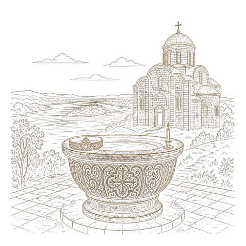 Orthros artwork for the life of St Olga of Kiev