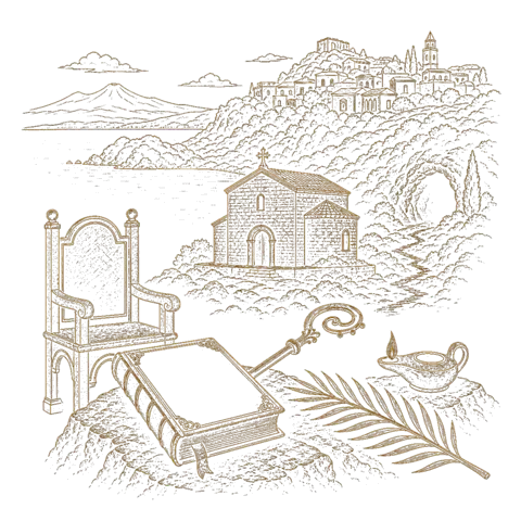 Orthros artwork for the life of St Pancratius of Taormina