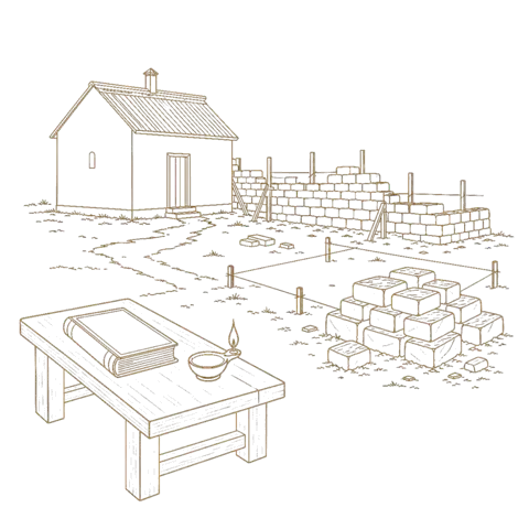 Orthros artwork for the life of St Paphnutius of Borovsk