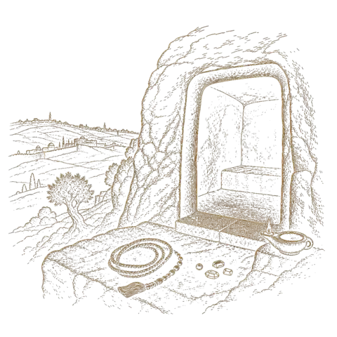 Orthros artwork for the life of St Pelagia the Penitent