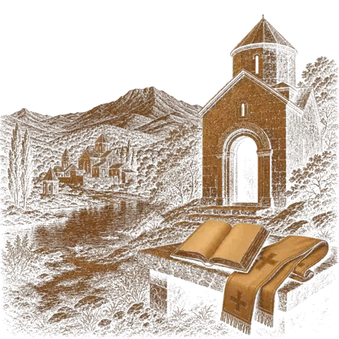 Orthros artwork for the life of St Peter II of Sebaste