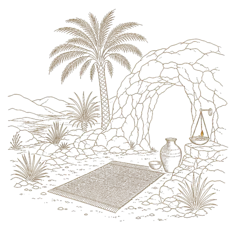 Orthros artwork for the life of St Pitirim of Egypt