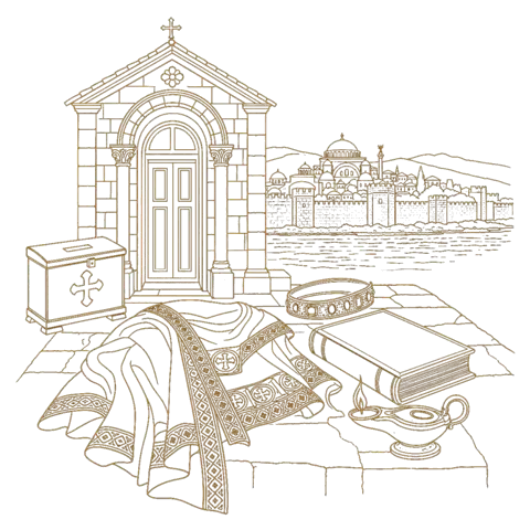 Orthros artwork for the life of St Placilla the Empress